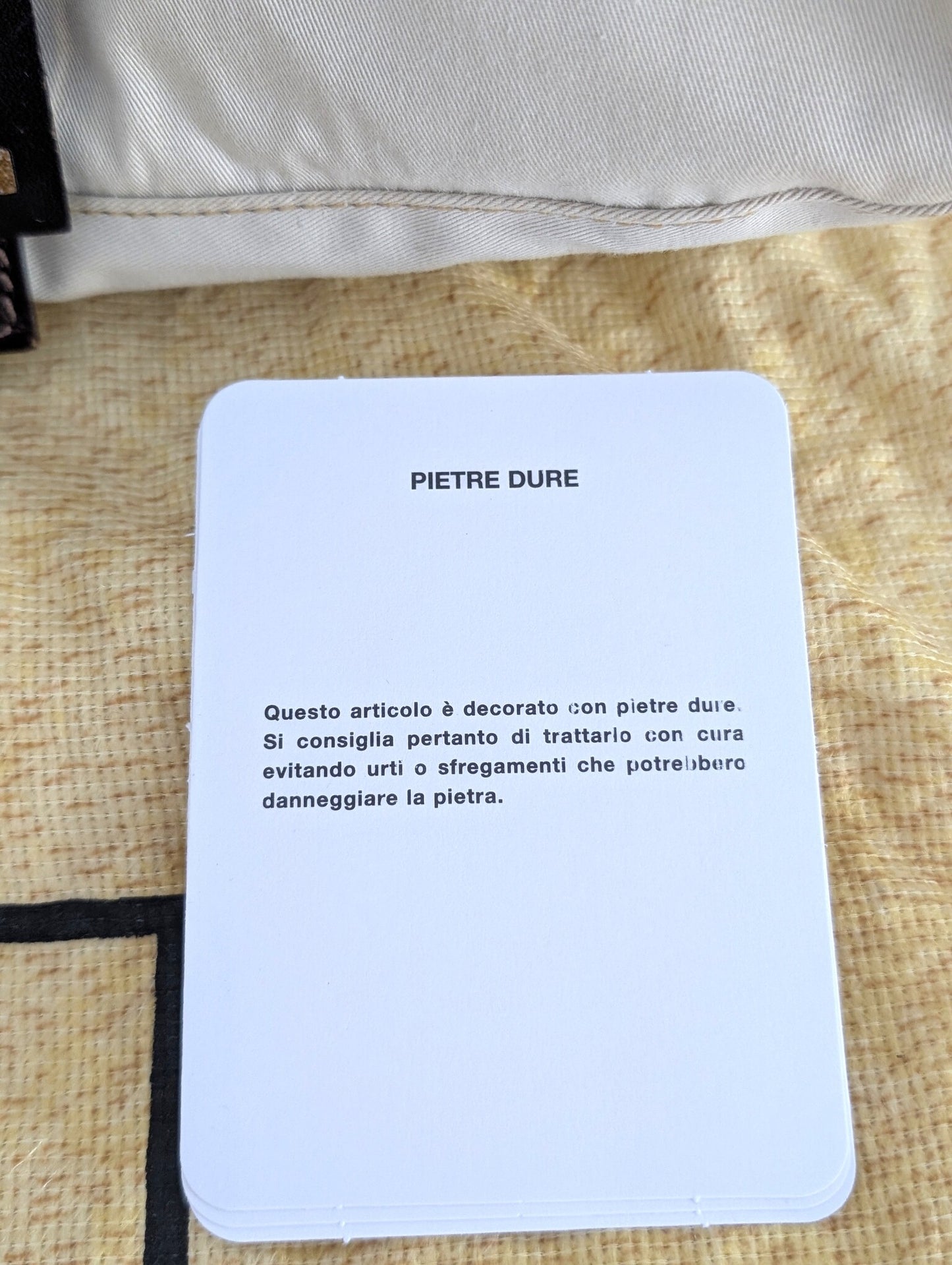 Fendi Mama tela panna chiusura pietre dure