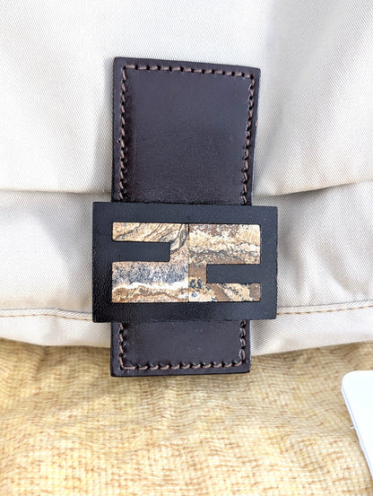 Fendi Mama tela panna chiusura pietre dure