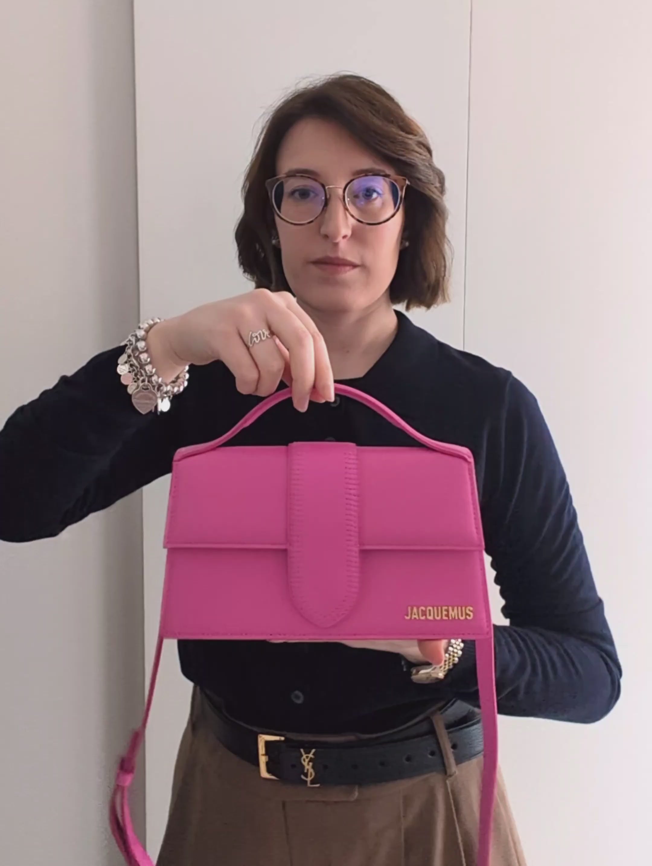 Jacquemus Le Grand Bambino Rosa Fluo