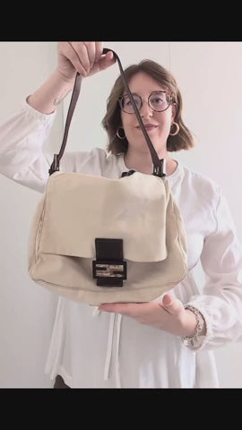 Fendi Mama tela panna chiusura pietre dure