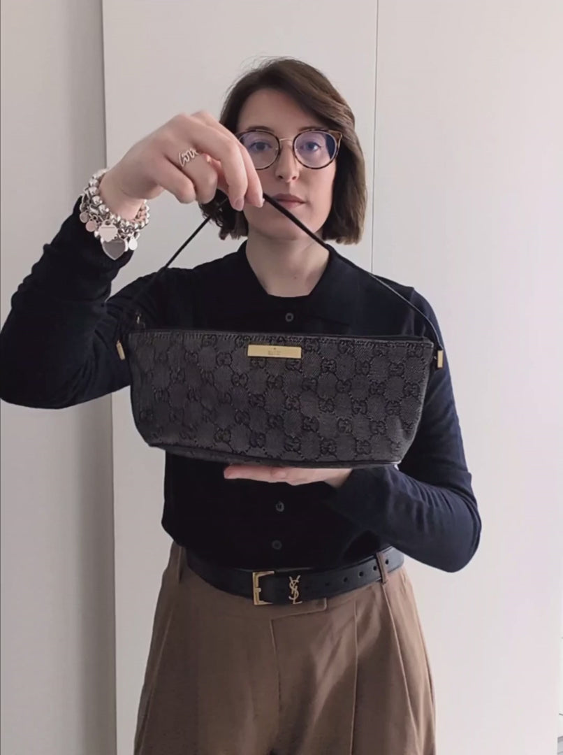 Gucci Boat pochette grigio scuro