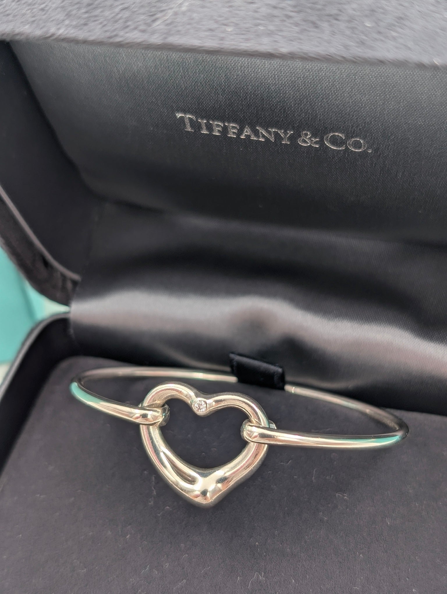 Bracciale Open Heart con diamante Elsa Peretti