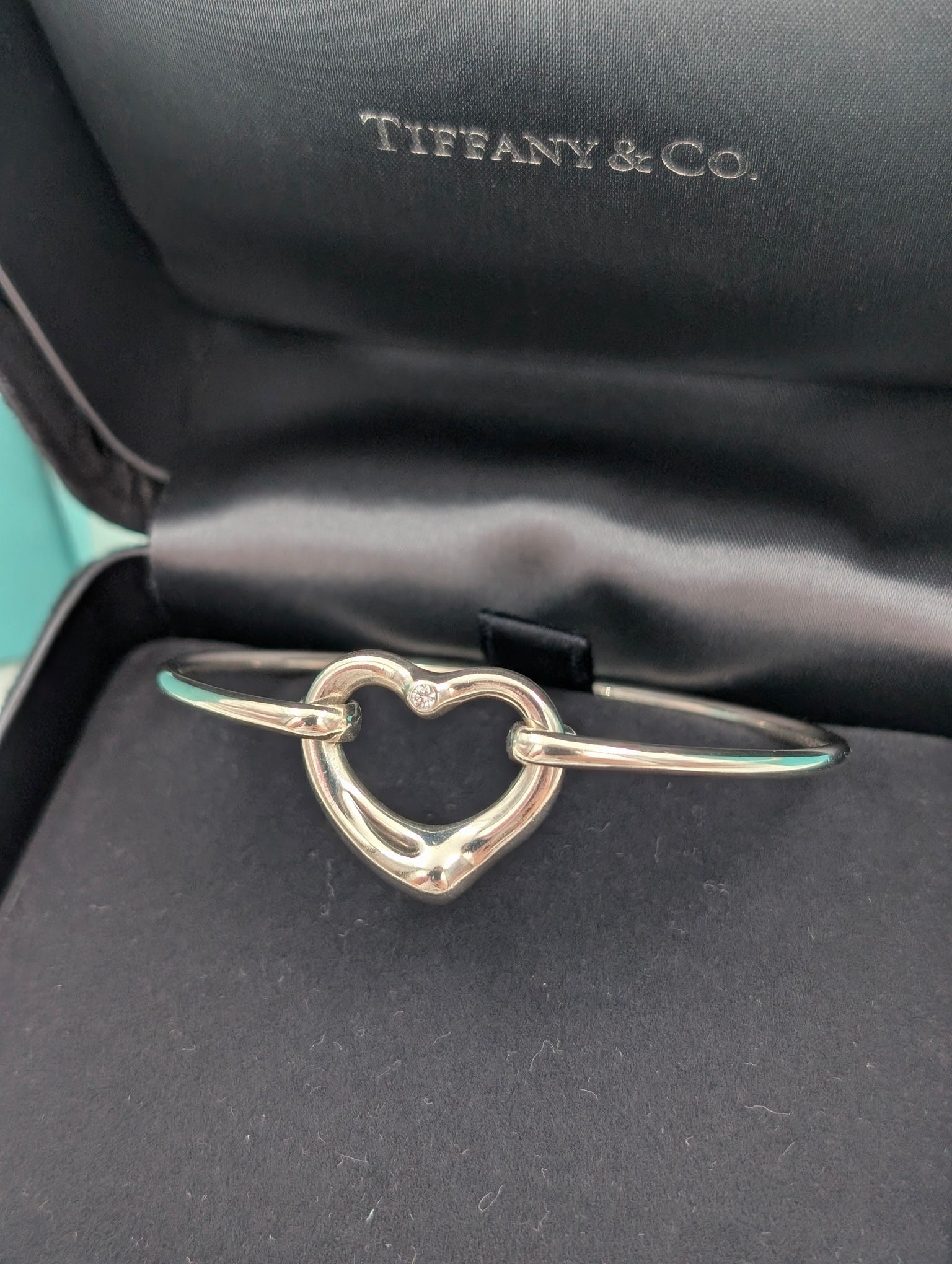 Bracciale Open Heart con diamante Elsa Peretti